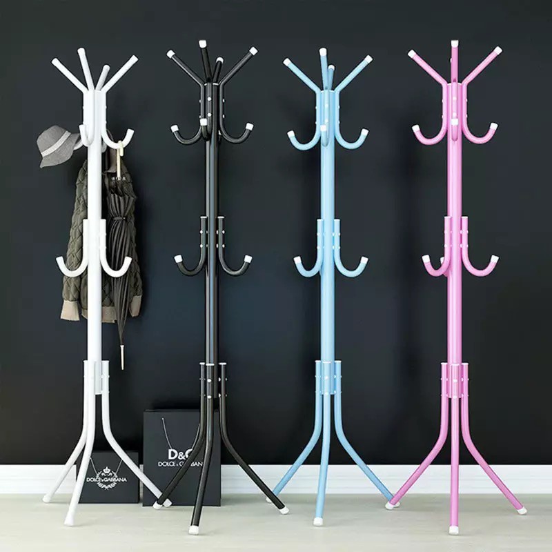 Multi Umbrella Stand Coat Rack Stainless steel Hanging storage clothes