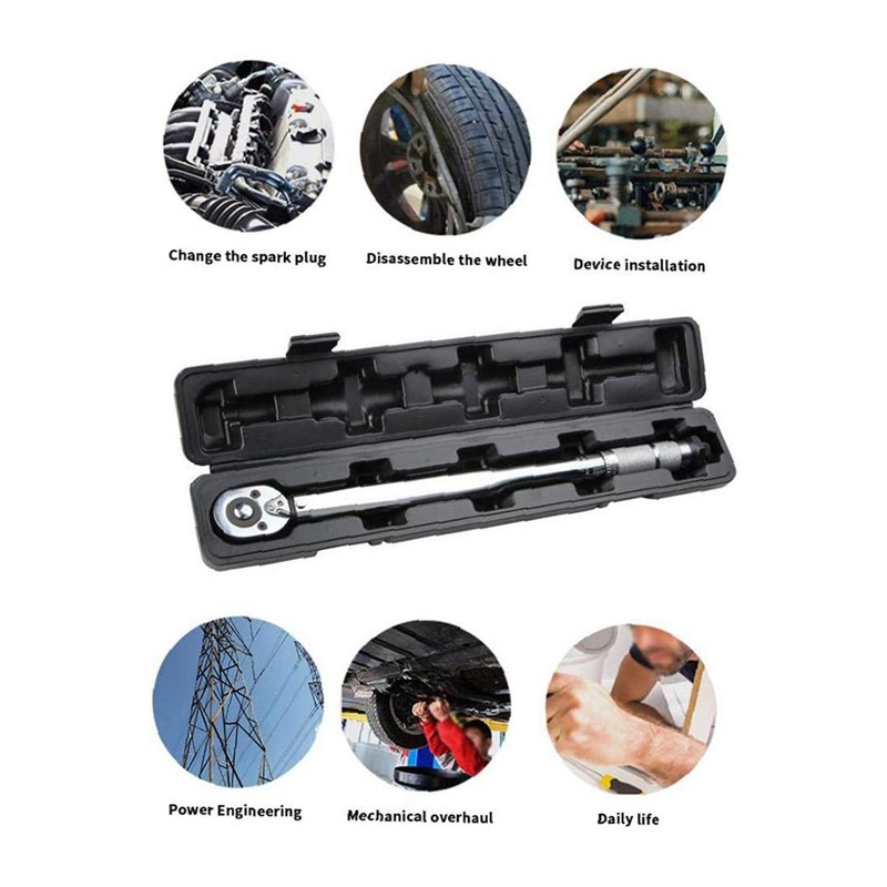 1/4Inch Dr 5-25Nm Bike Torque Wrench Set Bicycle Repair Tools Kit Ratchet Mechanical Torque Spanner Manual Wrenches