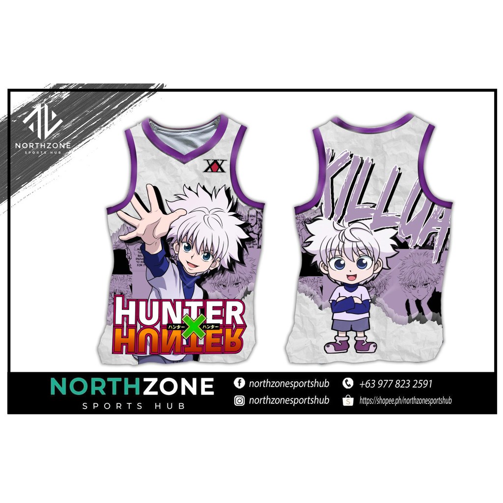 Hunterxhunter Anime Full Sublimation Collection Jersey Top Gon Hisoka Killua Kurapika Leorio Shopee Philippines