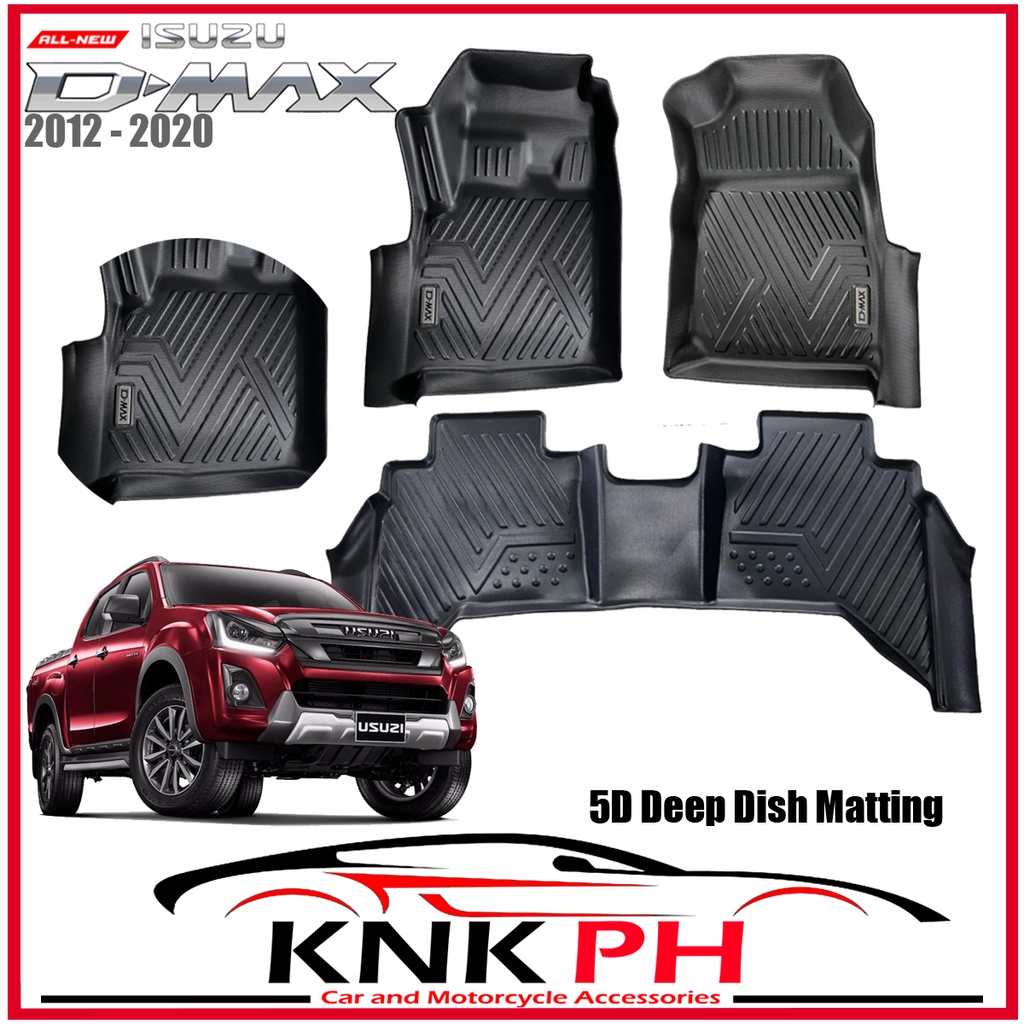 Isuzu DMAX 20122020 DMax Deepdish Floor Mat) OEM 5D Deep Dish Matting