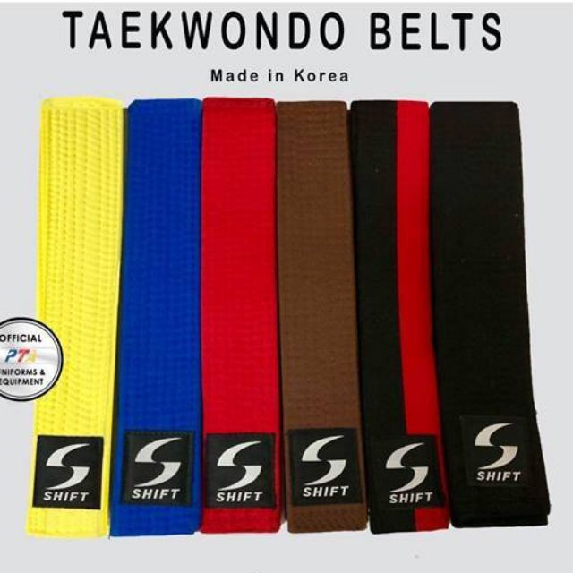 all belts in taekwondo