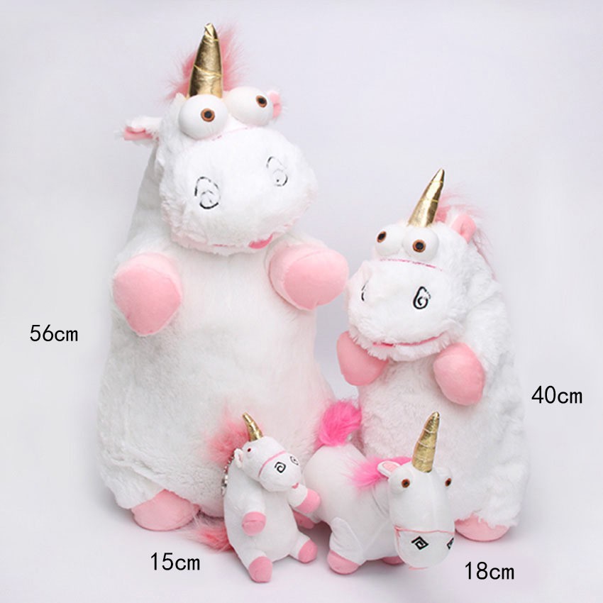 pink fluffy unicorn stuffed animal