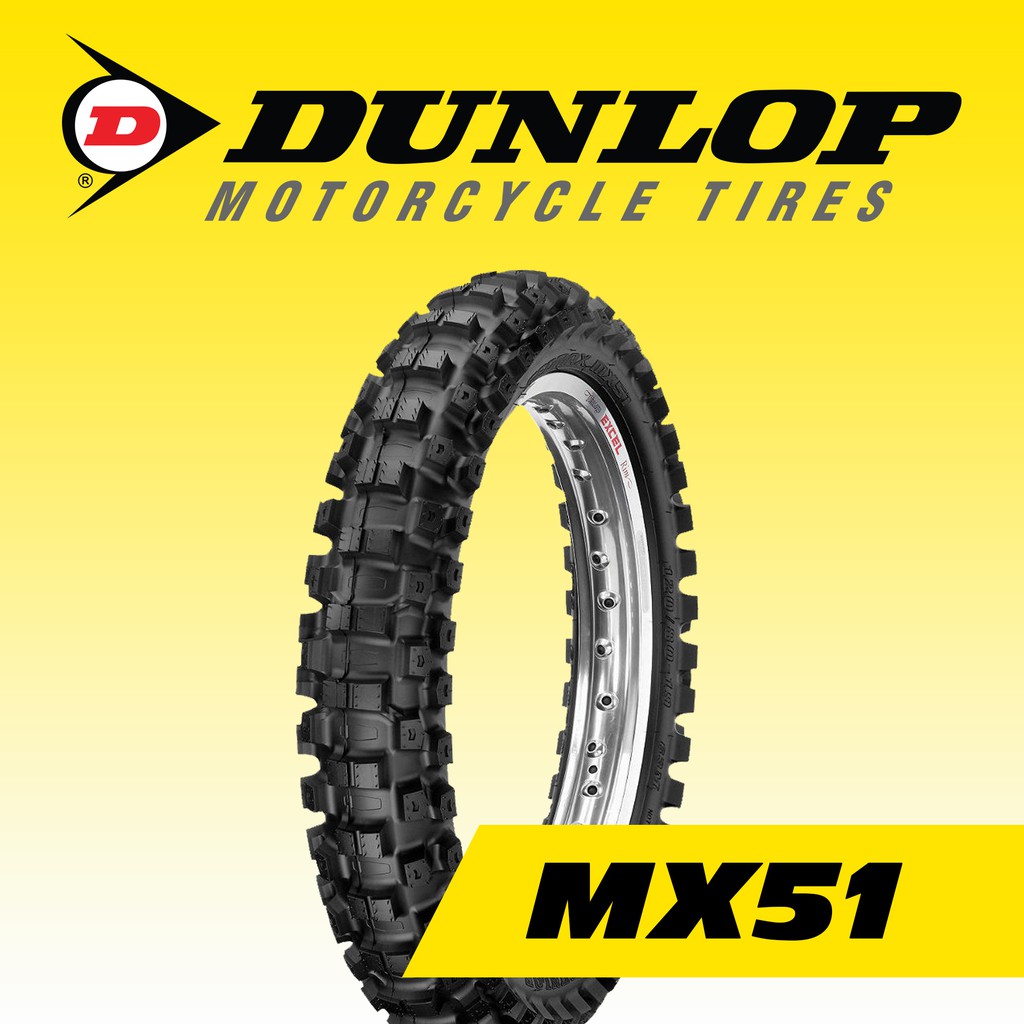 yellow dunlop dirt bike tires