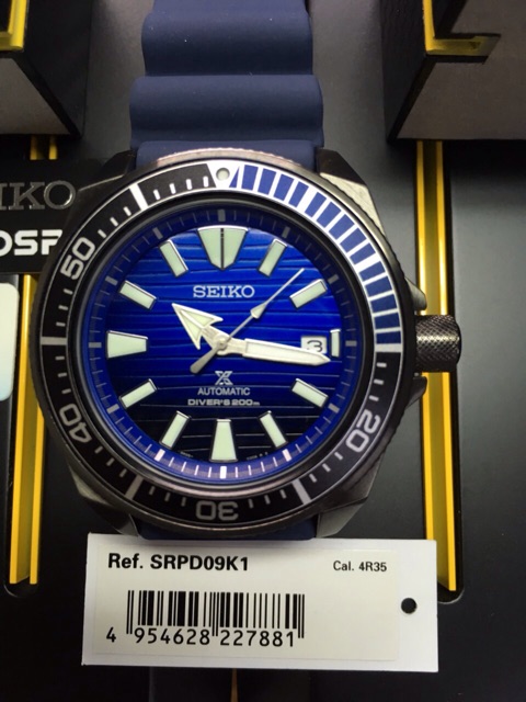 Seiko Save The Ocean SRPD09 Black Edition Samurai SRPD09K1 | Shopee  Philippines