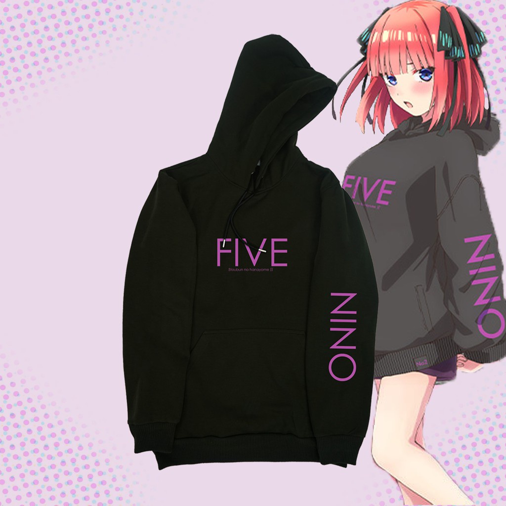 Premium Hoodie Anime Gotoubun no Hanayome ^ FIVE - Nino Nakano | Shopee