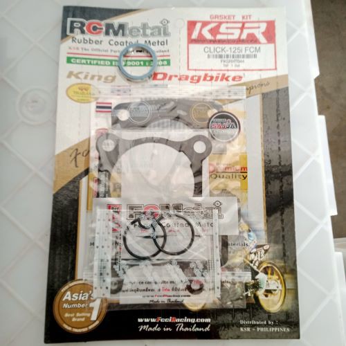 TOP OVERHAULNG GASKET CLICK 125i (FOAM COATED METAL) Shopee Philippines