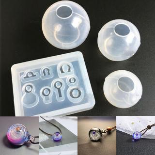 1 set New Ball Pendant Resin Mold Silicone Epoxy Mold DIY Jewelry Making Tool #1
