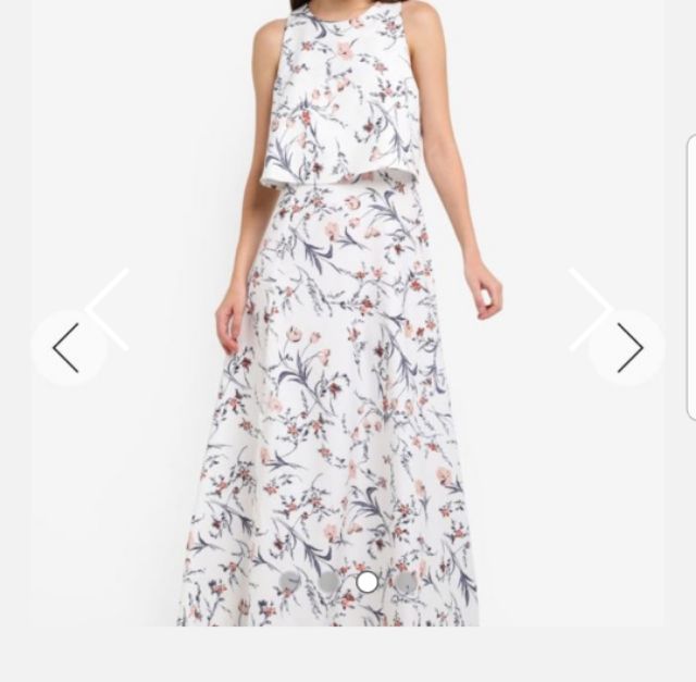 double layer maxi dress