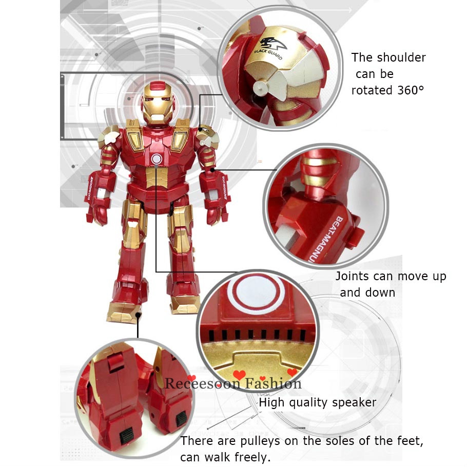 iron man walking robot toy