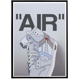 Custom White Air Sneaker Poster Hypebeast Poster Pop Culture Wall Decor Streetwear Pop Art Posters Frame NOT #1
