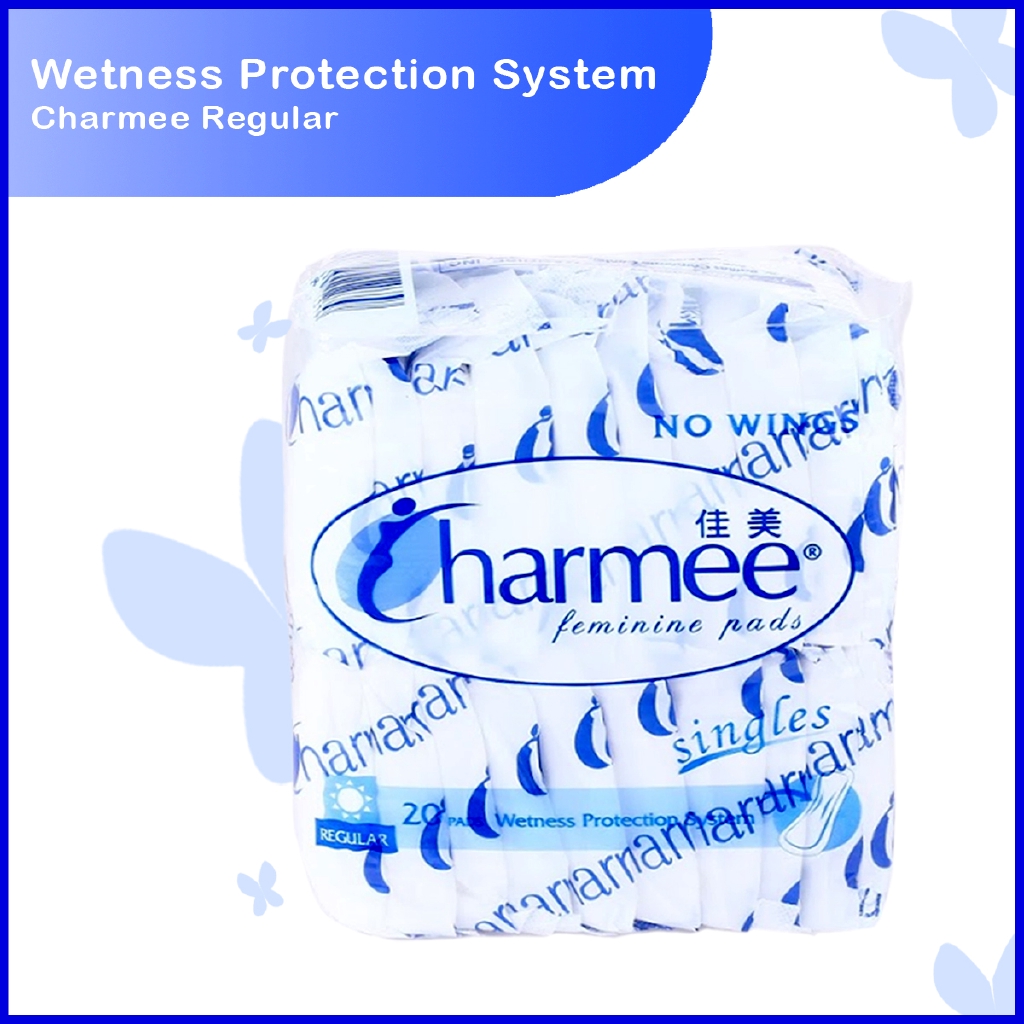 Charmee Sanitary Napkins Slim without Wings Regular 20's Shopee