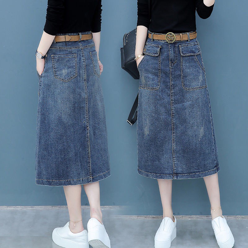korean jeans skirt
