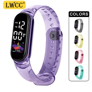 New LED Touch Screen Transparent Strap Digital Watch Sports Casual Unisex Watches Fashion Women's Relo #1