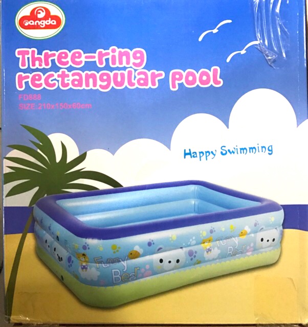 3 ring rectangular pool