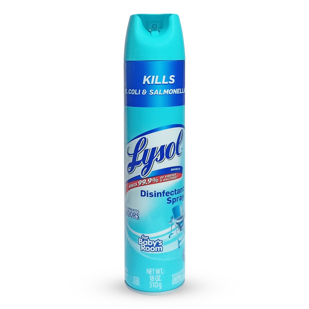 Lysol Disinfectant Spray BABY'S ROOM 510g, Kills Cold & Flu Virus