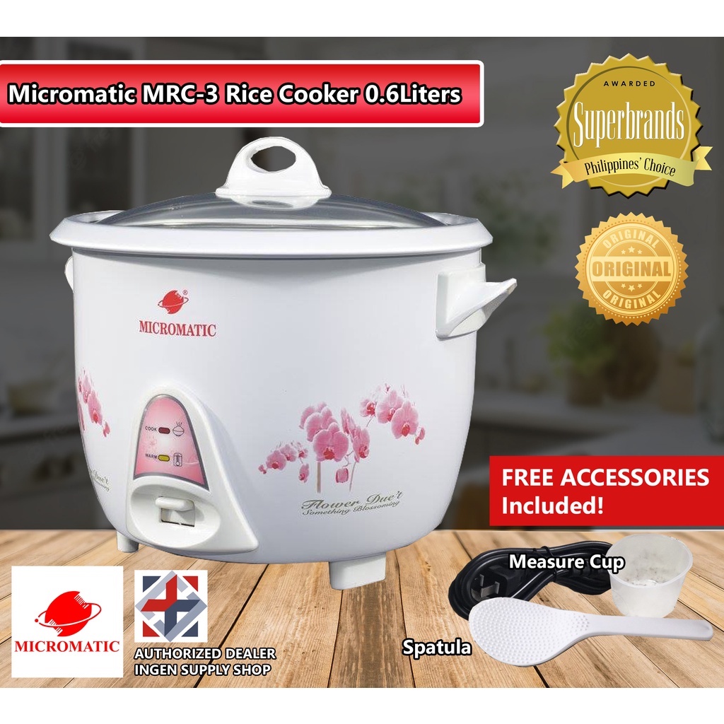 Micromatic Rice Cooker mrc3 mrc350 0.6L 3 to 4 Cups Shopee Philippines