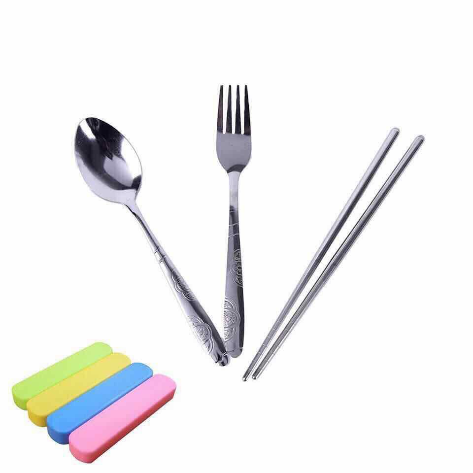 3In1 Spoon Fork And Chopsticks Set Shopee Philippines