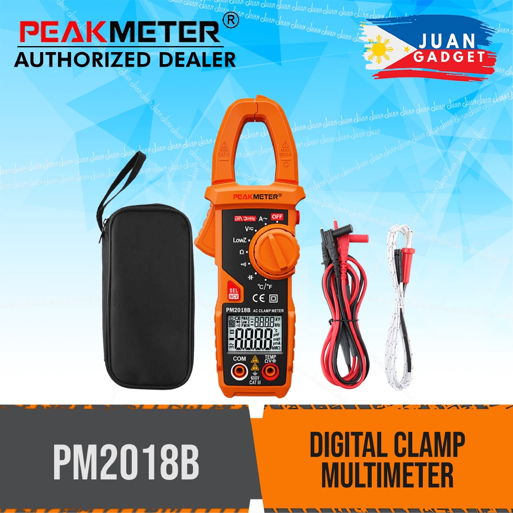 Peakmeter PM2018B Digital Clamp Meter Shopee Philippines