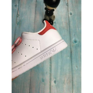 Adidas Stan Smith  leather  for kids shoes  girl's  running shoes  pink  READY STOCK #8