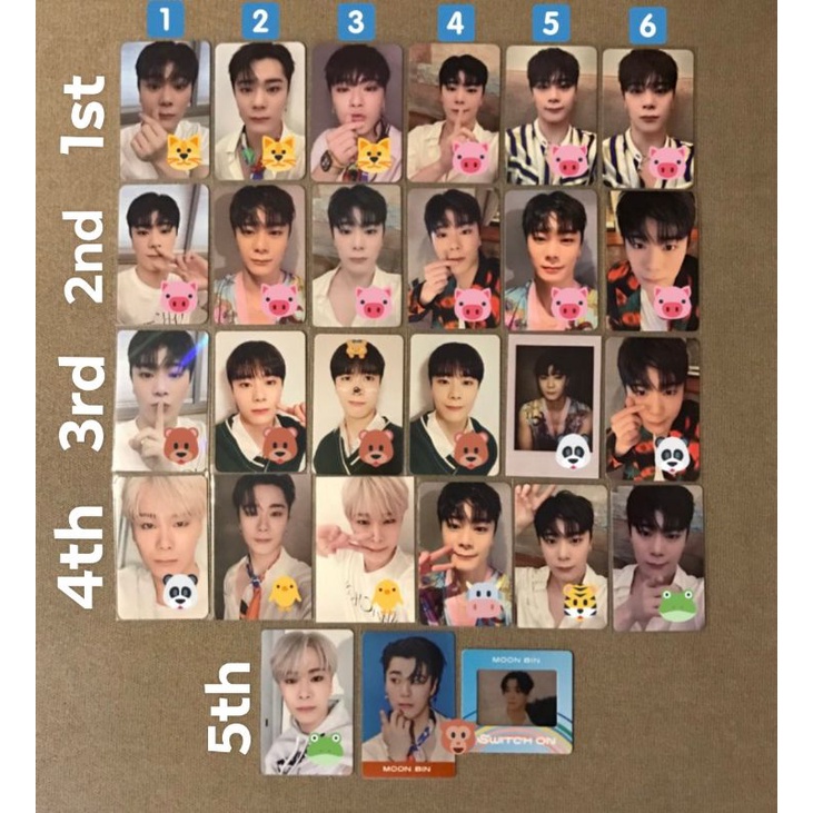 ASTRO MOONBIN SWITCH ON PHOTOCARDS Shopee Philippines