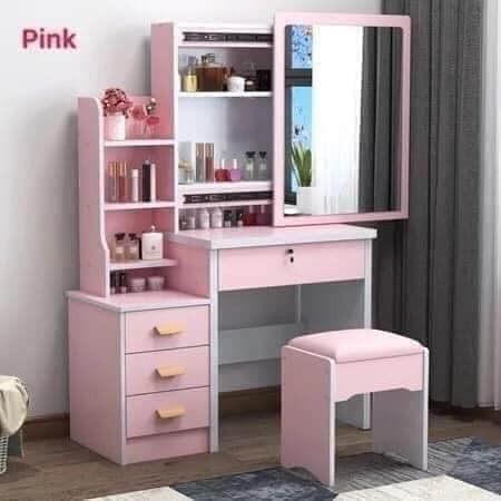 Featured image of post Pink Color Dressing Table : Pink can be vibrant and energetic in other applications too.