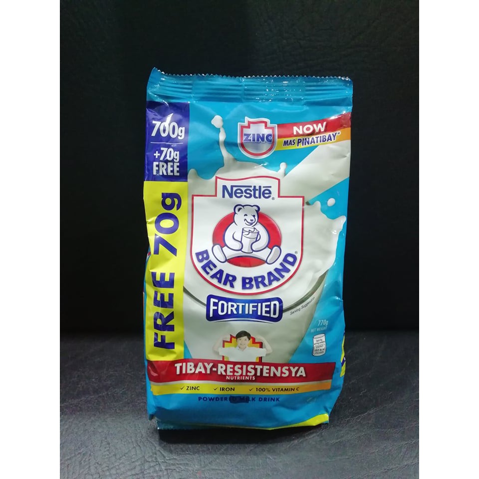 700g + Free 70g Nestle Bear Brand Fortified Powdered Milk ...