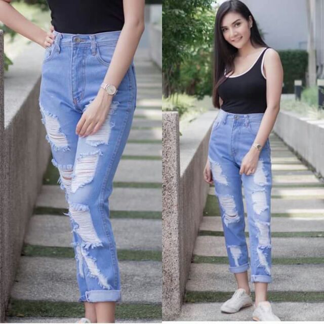ripped jeans shopee