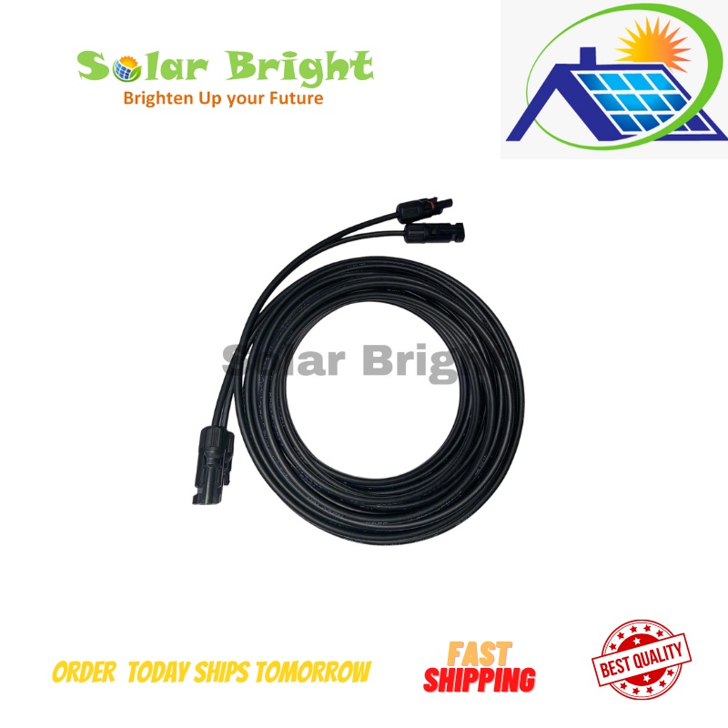 6mm2 Solar PV Cable Twincore 5 10 15 20 30 100 Meters MC4 to MC4 Both  End Crimped Ready To Use — view 4