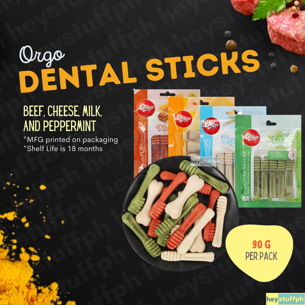 Pets90g Orgo Dog Dental Stick Dental Sticks Dental Care Flavored Dental Treat Dentastix