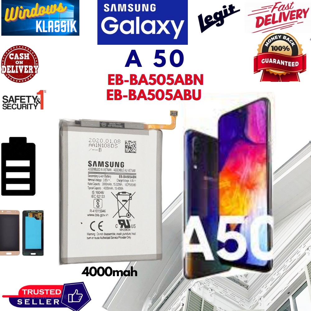Samsung A50 Battery EBBA505ABN 4000mah Brand new for original cellphone parts manufactured