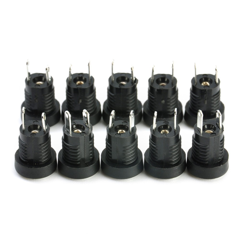 10pcs DC-005 Power Supply Jack Socket Female PCB Mount Connector 5.5mm x 2.1mm❃❃