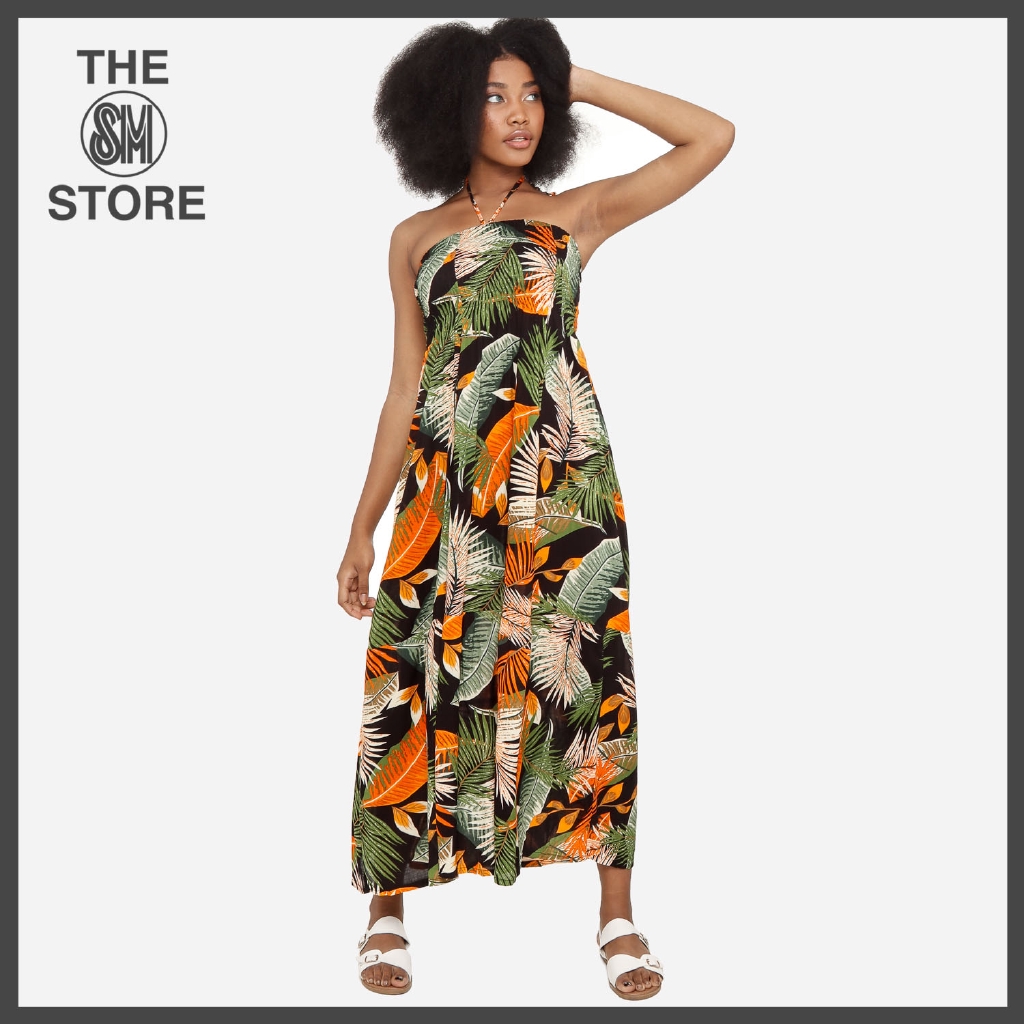 tropical print dress