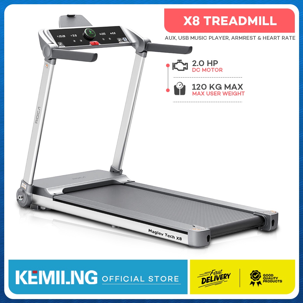 Kemilng x Ridica Maglev Tech. X8 Treadmill Single Function Foldable