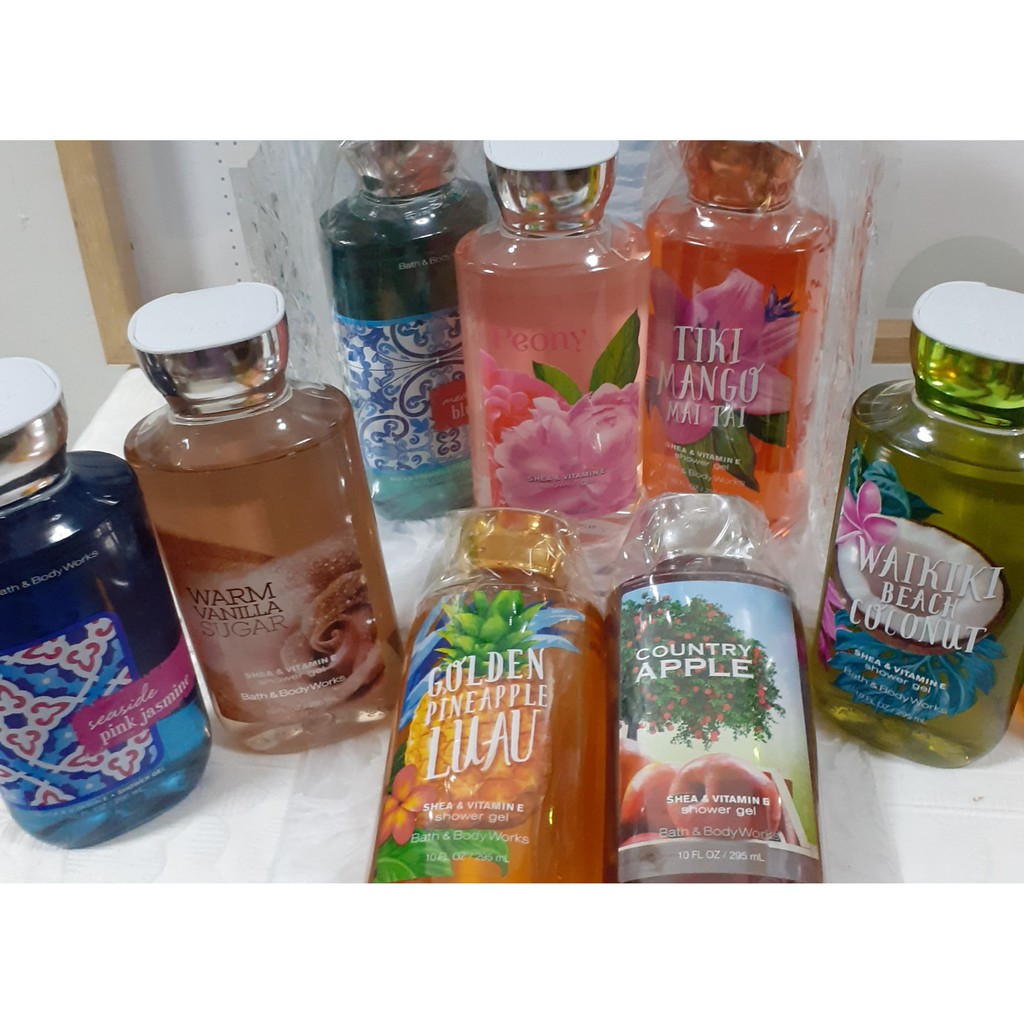 Bath & Body Works Tiki Mango Mai Tai Shea & Vitamin E Shower Gel 295Ml |  Shopee Philippines