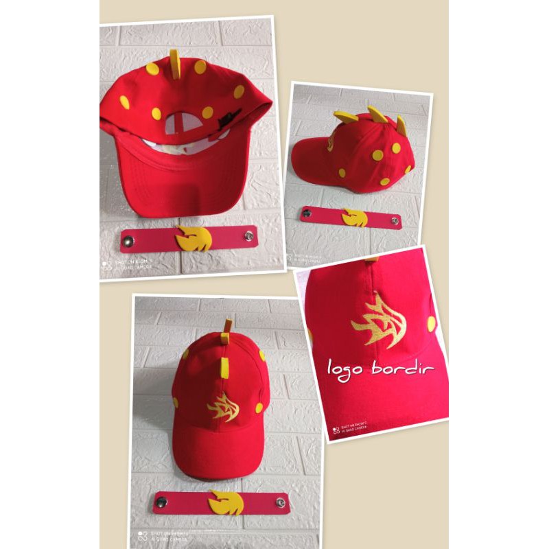Boboiboy Api Hat Logo Embroidery Bonus Best Bracelet Shopee Philippines