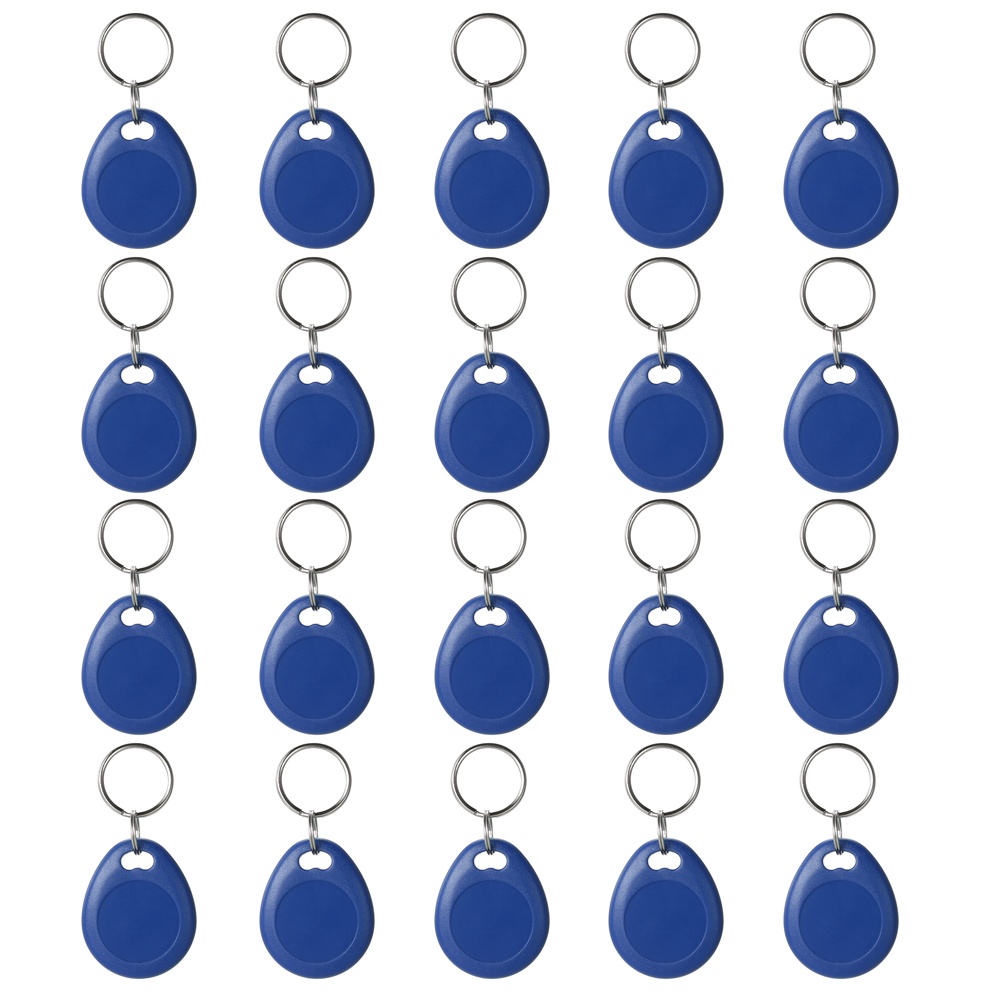 20pcs Writable Rewrite 125KHz RFID Tag Keyfob Keychain Cards for Access