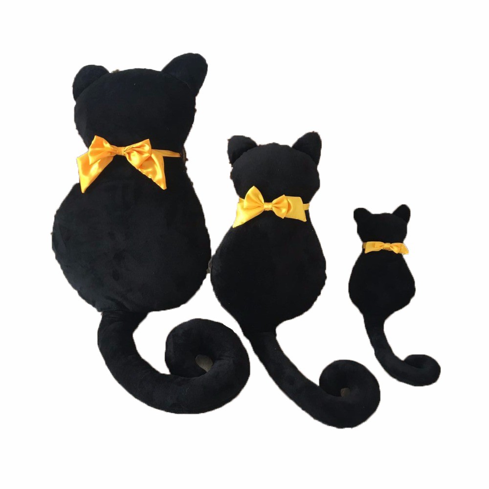 black cat plushie