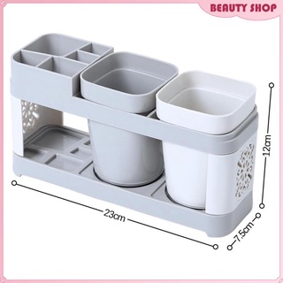 [Wishshopelxj] Toothbrush Holder  Storage Caddy Set for Vanity Counter Sink Family Adults #4
