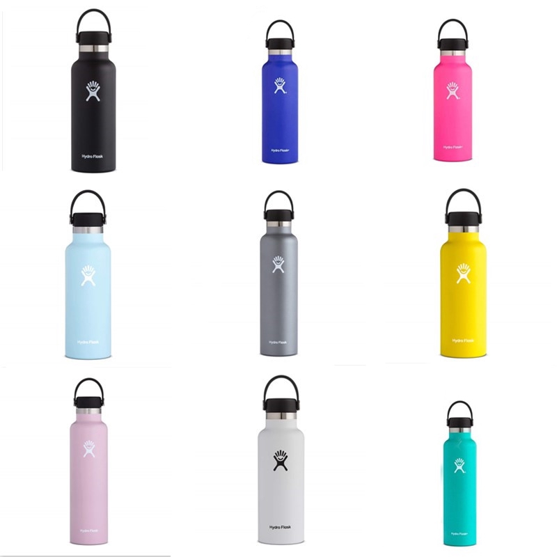 hydro flask water bottle stainless steel & vacuum insulated standard mouth with sport cap