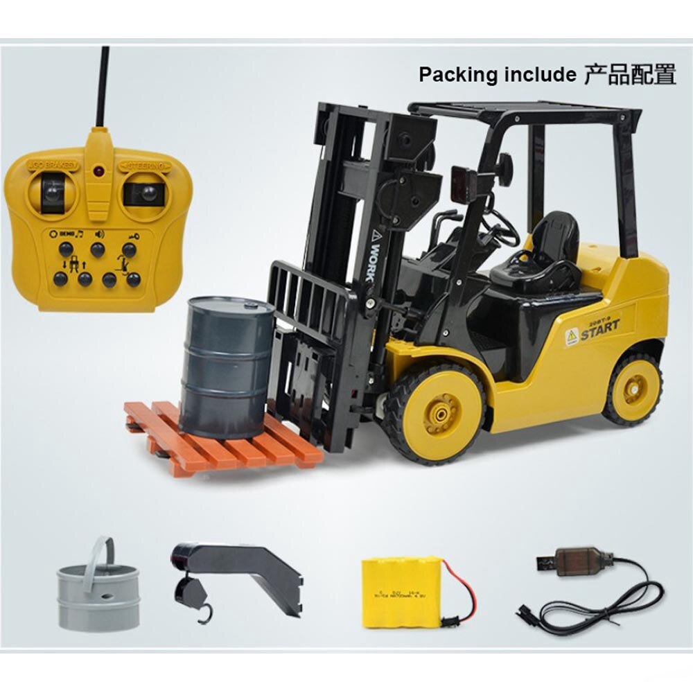 Big Size 1 8 11ch Rc Forklift Truck Crane Rtr Engineer Vehicle Toys Kids Remote Control Car Toy Shopee Philippines
