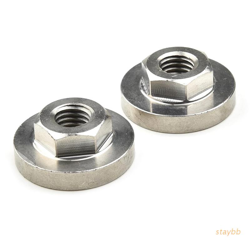 stay 2Pcs M8.5 Thread Replacement Angle Grinder Inner Outer Flange Nut