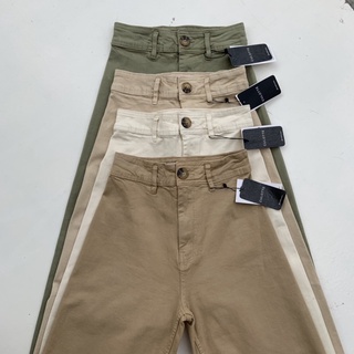 STRADIVARIUS High Waist Twill Cullotes | Shopee Philippines