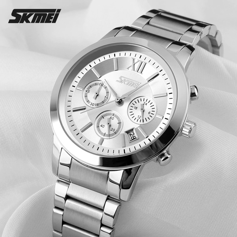 Skmei 9097 Analog Date Chrono Active Stainless Steel Analog Original SKMEI  Men 's Watches | Shopee Philippines