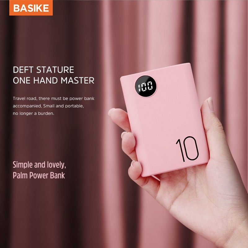 BASIKE PF23P Mini Power Bank Portable Powerbank 10000mah Colorful Cute