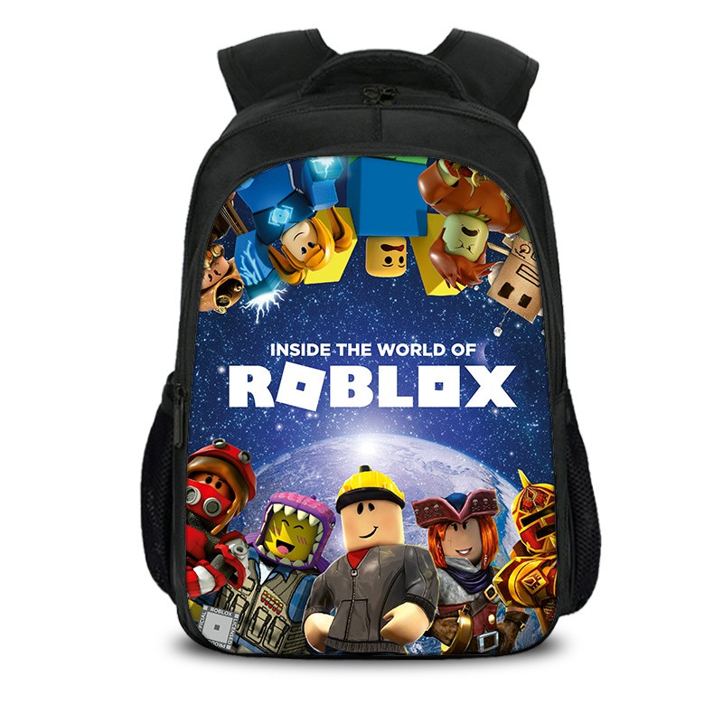 16inch Roblox Boys Bag School Backpack Cartoon Backpack For Children Gifts - new catwoman mask cartoon roblox