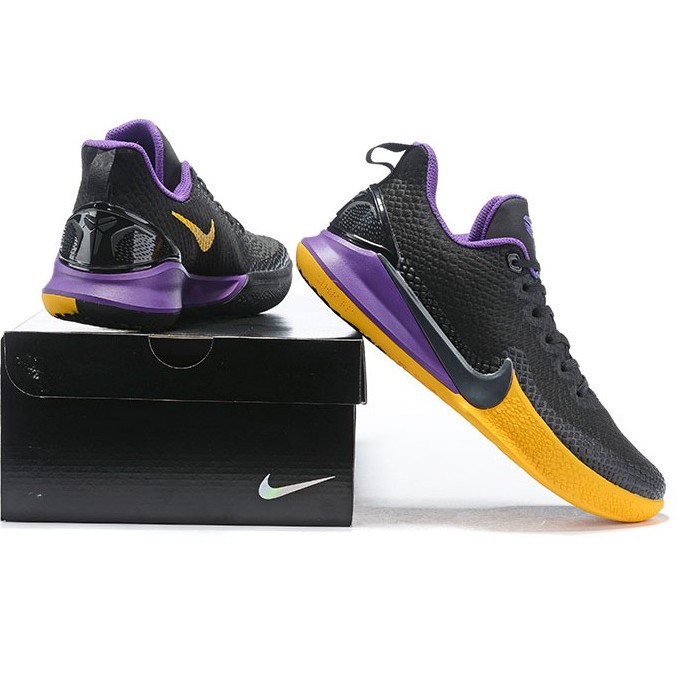 purple and gold kobe shoes