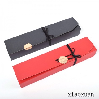 Xiaoxuan Preferred Rectangular Gift Box Chocolate For Boyfriend Valentine's Day 23.5 * 4.5 * 3.5cm (Including 60cm Black Ribbon)