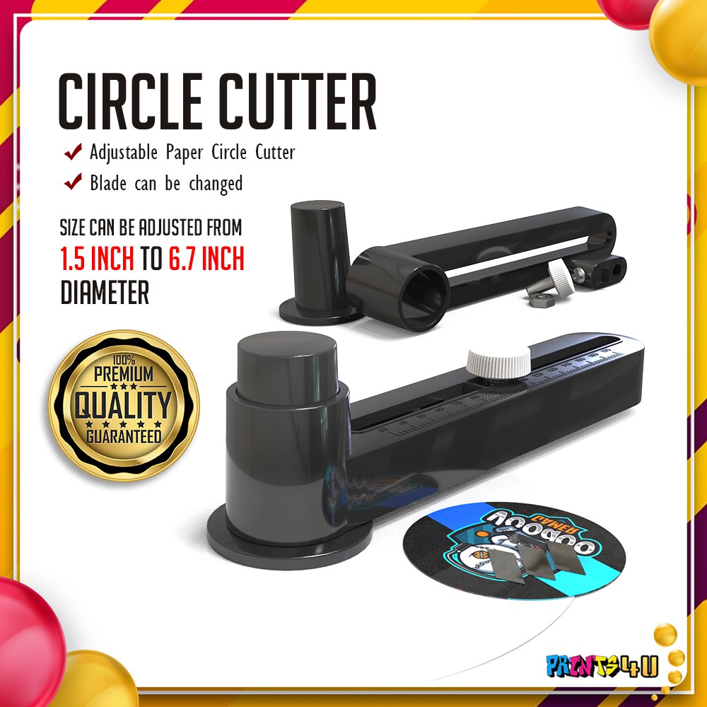 Plastic Circle Cutter For Button Pin Making , Cutting Size Adjustable