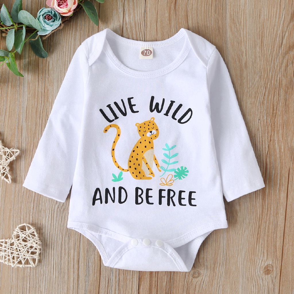 baby girl cheetah romper