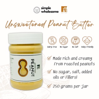 Simple Wholesome - Peanut Butter Unsweetened (No Sugar, Salt or Added Oils - Baby & Keto Friendly)